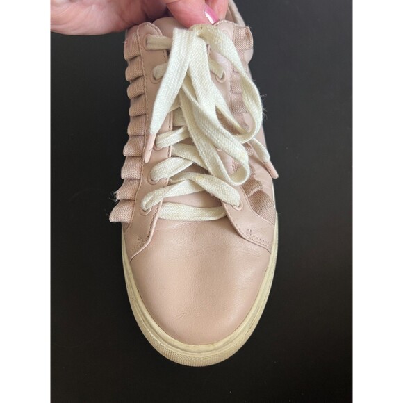 Tory Burch Sport Pink Leather Athletic Shoe Women's 11M Sneakers Ruffle SN36558 - Picture 10 of 16
